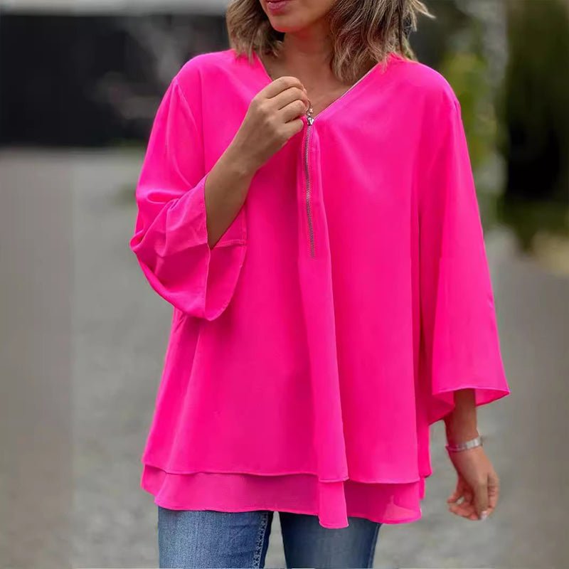 Paige | Flowy V-Neck Blouse