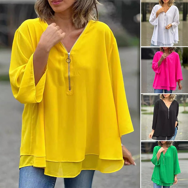 Paige | Flowy V-Neck Blouse