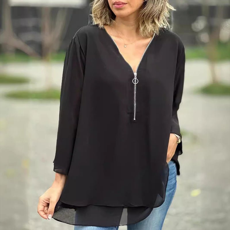 Paige | Flowy V-Neck Blouse