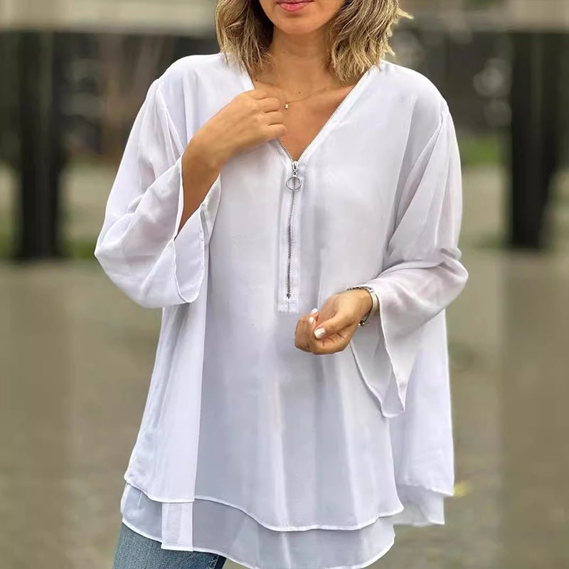 Paige | Flowy V-Neck Blouse