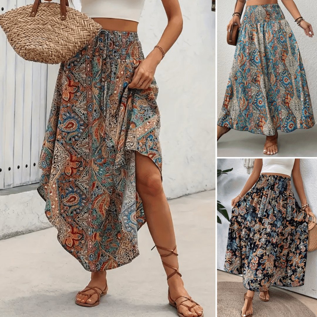 Serenya | Boho Maxi Skirt