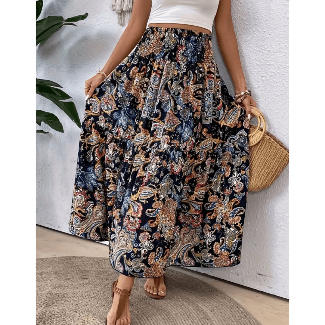 Serenya | Boho Maxi Skirt