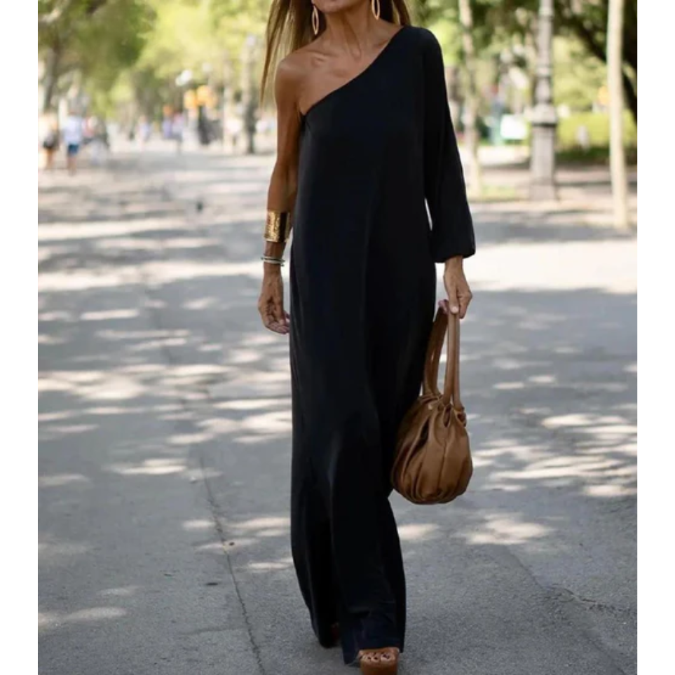 Isabelle | One-Shoulder Maxi Dress