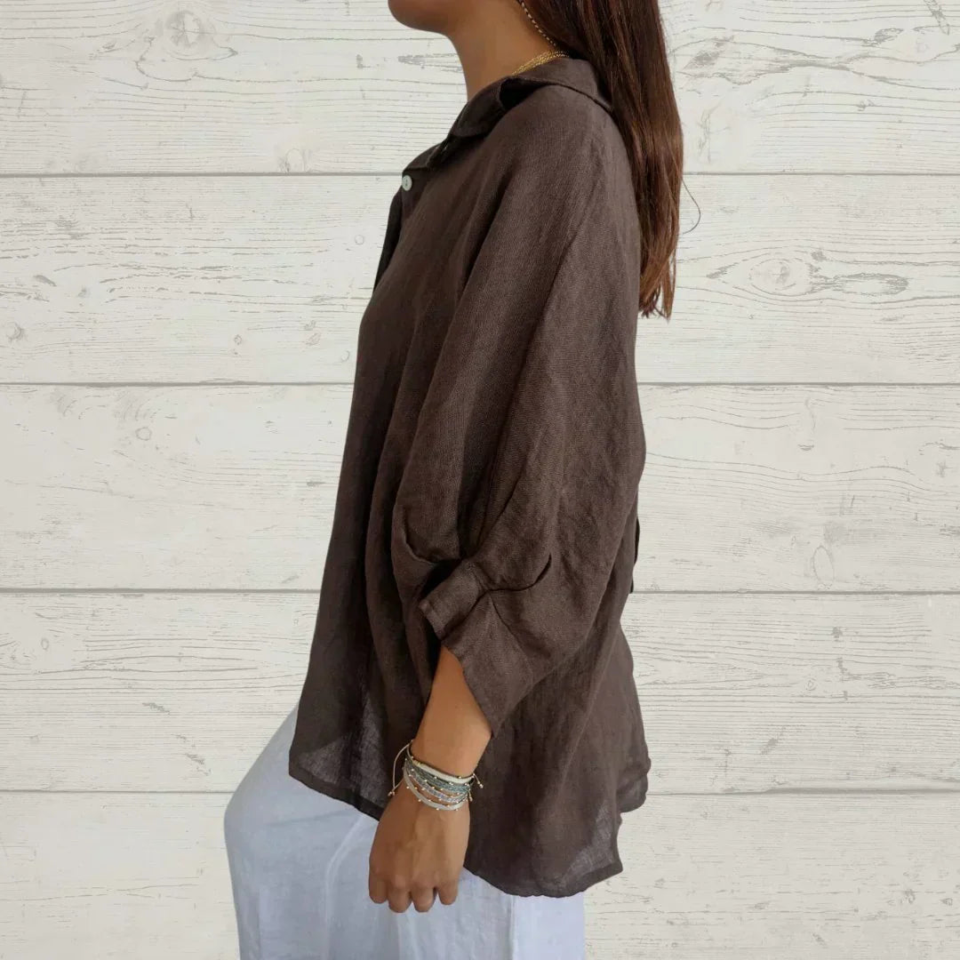 Lilah | Relaxed Linen Button-Up