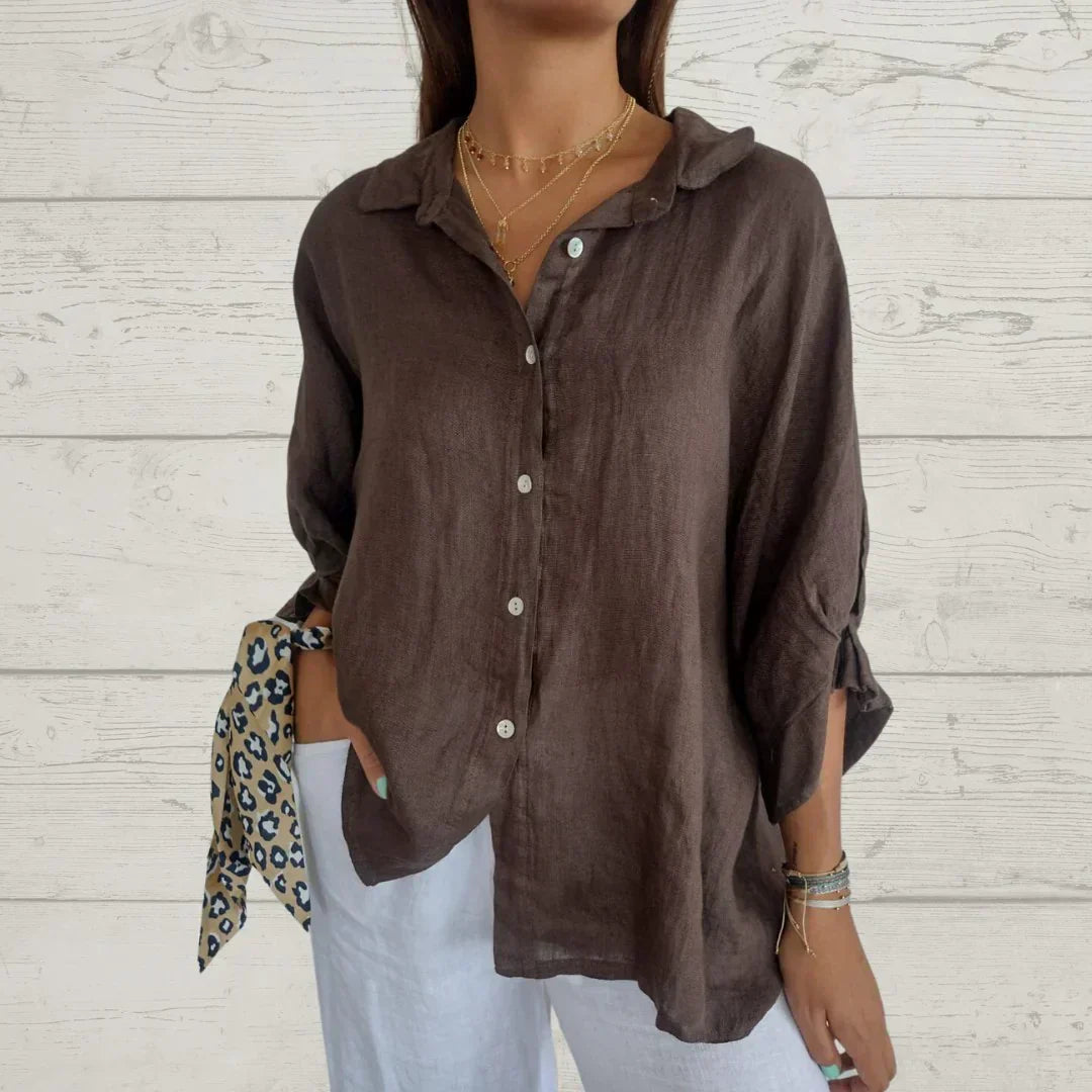 Lilah | Relaxed Linen Button-Up