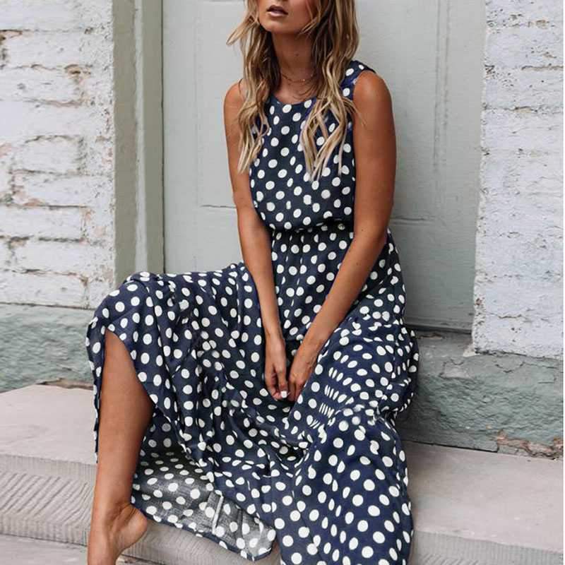 Lenka | Polka Dot Maxi Dress