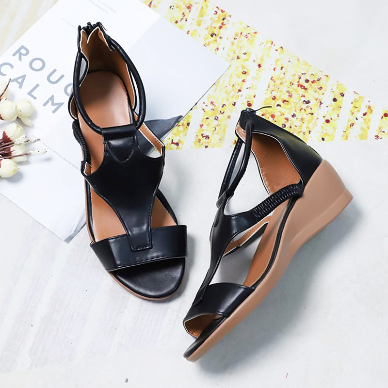 Amira | Sleek Wedge Sandals