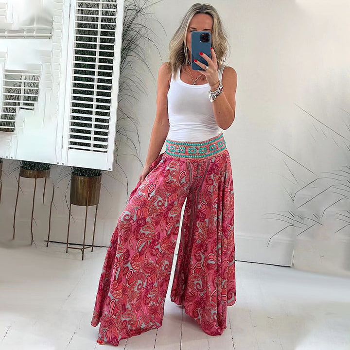 Azmira | Boho Wide-Leg Pants