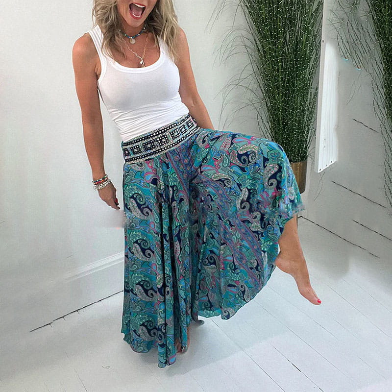 Azmira | Boho Wide-Leg Pants