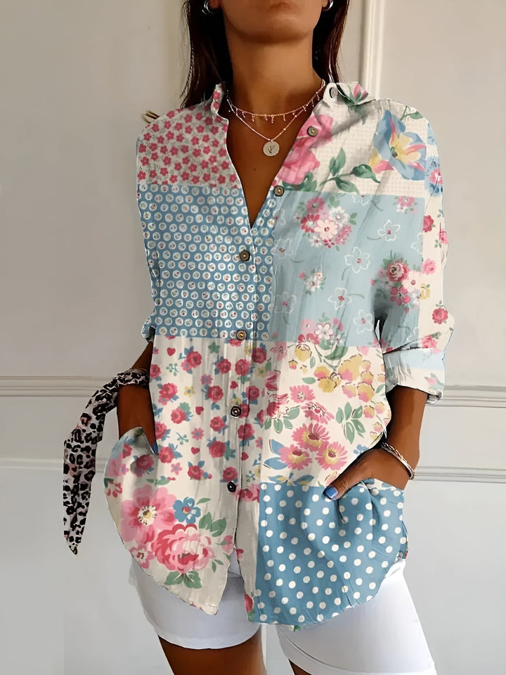 Inna | Bold Floral Button-Up