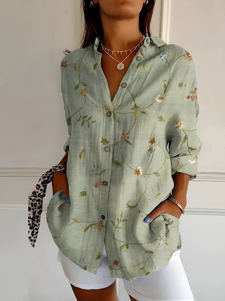 Inna | Bold Floral Button-Up