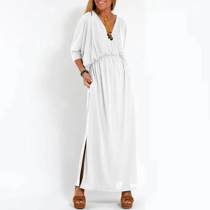 Ina | Elegant Drape Maxi Dress